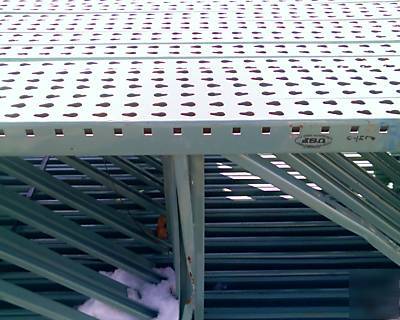 Pallet rack beams usp teardrop used heavy duty 8' long