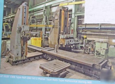 5.8â€ innocenti cwb planer type horizontal boring mill