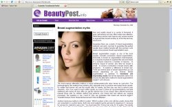 Established cosmetic treatments website business 