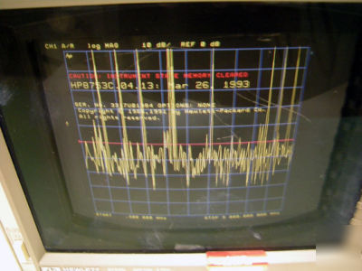 Hp 8753C network analyzer - calibrated