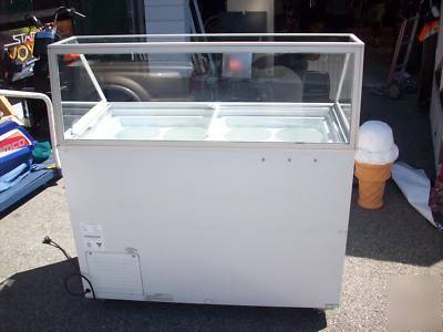 Ice cream dipping display freezer stajac model edc-8