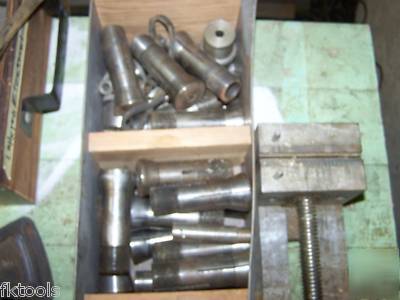 Metal bench lathe older belt driven step pulley 