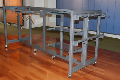 Retail store display fixtures racks wall floor custom