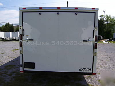 2010 8.5 x 24 v-nose enclosed cargo/motorcyle trailer
