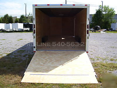 2010 8.5 x 24 v-nose enclosed cargo/motorcyle trailer