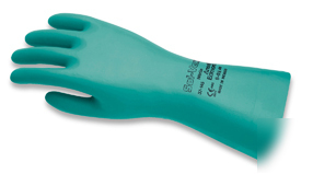 Ansell 37-155 sol-vex nitrile gloves embossed size 11
