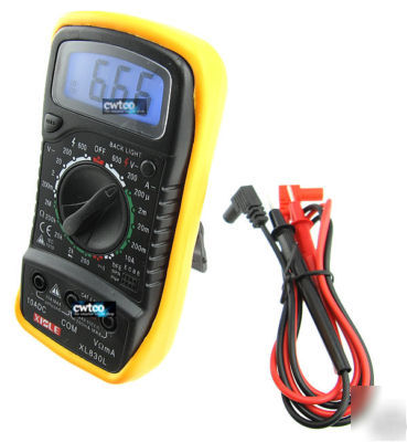 Digital lcd multimeter ammeter ohmmeter ohm voltmeter y