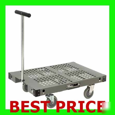 Folding utility 300 lb hand truck flat platform cart