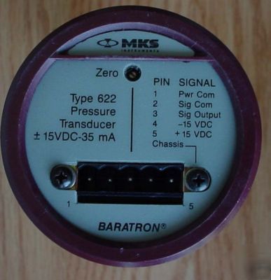 (5) mks baratron etch manometer/ mks baratron