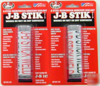 Jb stik weld epoxy adhesive sealant putty 2 pack