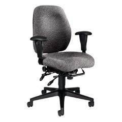 Hon midback task chair 3012X35X42 burgundybk frame