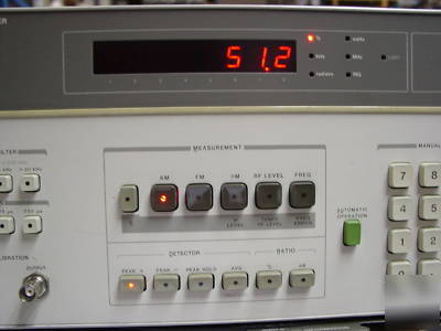 Hp 8901A modulation analyzer to 1.3GHZ very nice