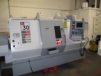 New haas sl-30T cnc lathe w/ live tooling - 12/2004