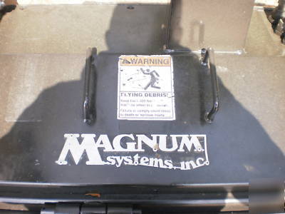 Skid steer mulching/grinding attachment (magnum) no res