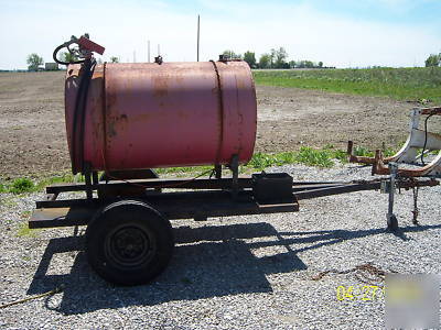 Diesel fuel transfer tank trailer fuel trailer 300 gal