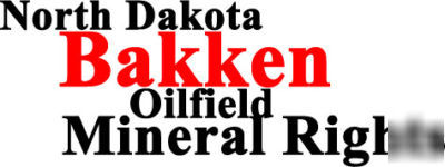 North dakota bakken oilfield mineral rights 40 acres 