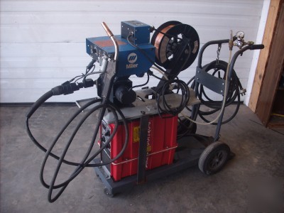 Powcon 300 sm mig/tig welder w/millermatic s-52E feeder