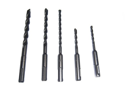 Pro 5 pc massonery sds plus drill bit bits set 5 - 10