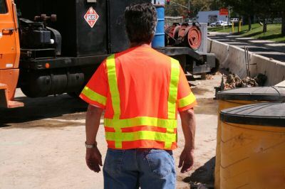 Qty 2- reflective class 3 orange vests with sleeves 