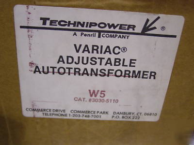 Technipower W5 variac 120V 6 amps
