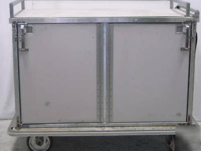 6 ss catering carts 14 full size trays each 