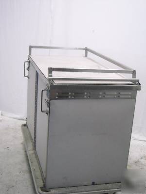 6 ss catering carts 14 full size trays each 