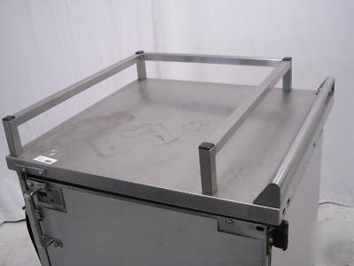 6 ss catering carts 14 full size trays each 