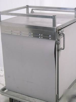 6 ss catering carts 14 full size trays each 