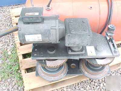 5 ton c m lodestar electric hoist w/ motorized trolly