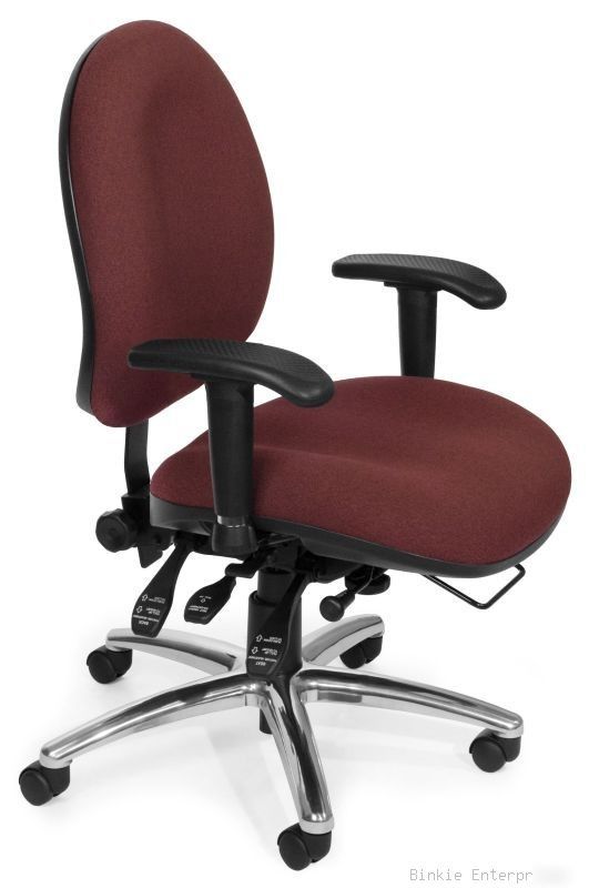 Big and tall fabric 24 hour computer office desk chair