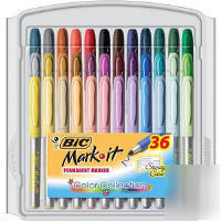 New bic markâ€¢it marker color collection 36CT