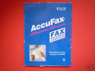 Accufax fax document carriers, 8.5 x 11.5 inches