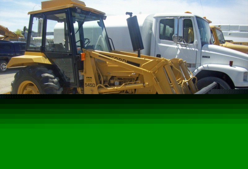 Ford 545D backhoe loader flail mower gannon diesel