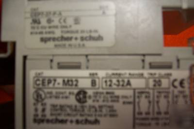 New sprecher+schuh solid state overload relay/ 12-32A 