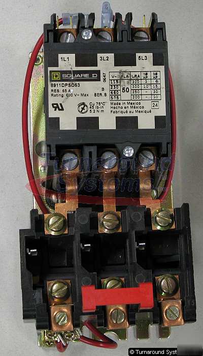 New square d 8911DPSO53V09 50 amp starter, 