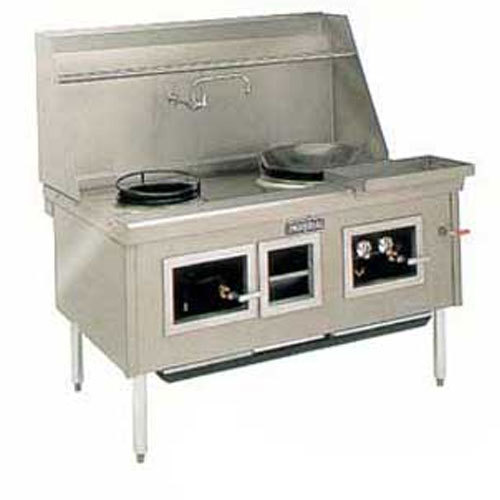 Imperial icra-2 wok range, two burners, water cooled to