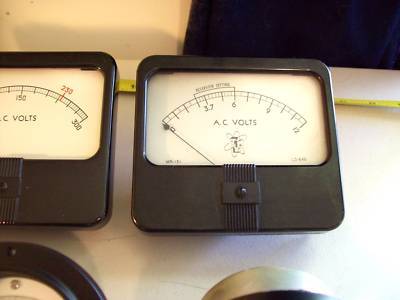 Lot panel meters meter simpson ideal phaostron 9 pcs. 