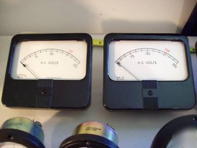 Lot panel meters meter simpson ideal phaostron 9 pcs. 