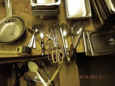 Stainless steel prep table inserts kitchen tools