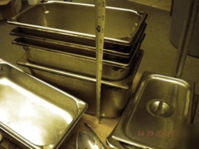 Stainless steel prep table inserts kitchen tools
