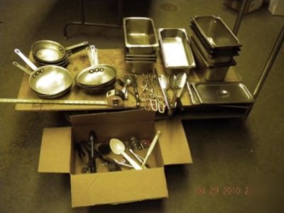 Stainless steel prep table inserts kitchen tools