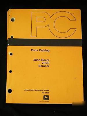 John deere 762B scraper service parts catalog manual