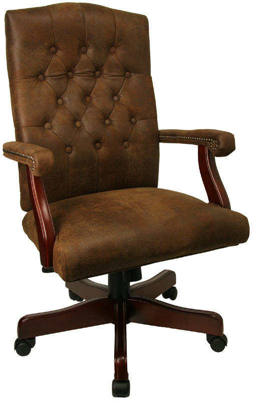 Martha washington brown ergo computer office desk chair