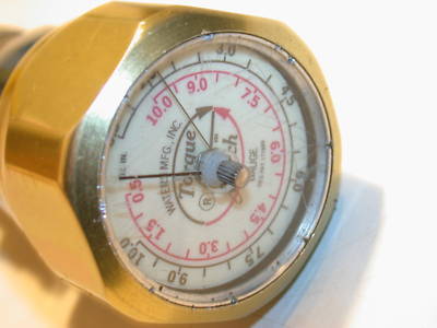 Waters torque watch gauge 0.5 to 10 in-oz 651X-4