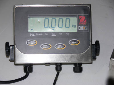 Ohaus indicator cw-11 w/ ohaus balance scale 0.1G/10KG