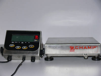 Ohaus indicator cw-11 w/ ohaus balance scale 0.1G/10KG