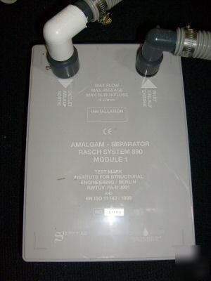 Rasch certified dental amalgam seperator system