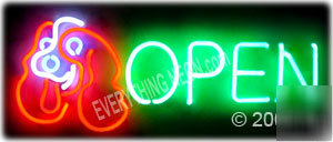 600 open neon sign large pet store signs supplies dog