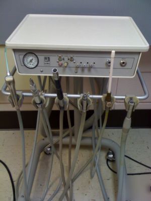 Complete 4 op. dental office equipment chairs, xray