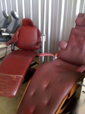 Complete 4 op. dental office equipment chairs, xray
